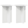 Support de Plante 2 pcs Blanc brillant Ø29,5 x 40 cm 637676637676
