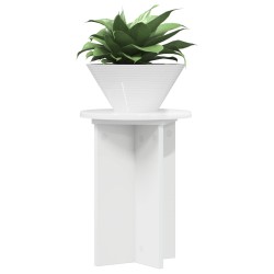 Support de Plante 2 pcs Blanc brillant Ø29,5 x 40 cm 637676637676