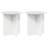 Support de Plante 2 pcs Blanc brillant 40 x 40 x 40 cm 637677637677