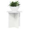 Support de Plante 2 pcs Blanc brillant 40 x 40 x 40 cm 637677637677