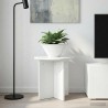 Support de Plante 2 pcs Blanc brillant 40 x 40 x 40 cm 637677637677