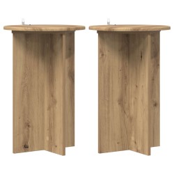 Support de Plante 2 pc Chêne artisanal Ø40 x 60 cm 637679637679