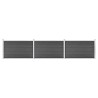 Ensemble de panneau de clôture WPC 526x105 cm Noir   637682637682