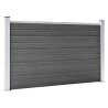 Ensemble de panneau de clôture WPC 526x105 cm Noir   637682637682