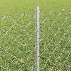 Clôture grillagée avec poteau 25 x 0,6 m Acier galvanisé Maille 637697637697