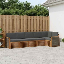 Ensemble de canapé d'angle 5 pcs Naturel et Anthracite 637706637706