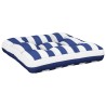 Coussin de palette rayure bleue/blanche 58x58x10 cm tissu 637707637707