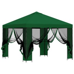 Abri de jardin avec parois 3 x 3 m Vert Polyester et Acier 637713637713