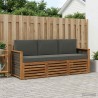 Ensembles de canapés avec coussin 3 pcs Bois d'Acacia Massif 637718637718