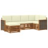 Ensemble de canapé d'angle avec coussin 5 pcs 637723637723