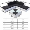 Salon de jardin 6 pcs avec coussins Résine tressée Blanc 637731637731