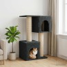 Arbre à chat avec poteaux à griffer en sisal Gris foncé 114 cm 637737637737
