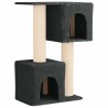 Arbre à chat avec poteaux à griffer en sisal Gris foncé 114 cm 637737637737