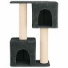 Arbre à chat avec poteaux à griffer en sisal Gris foncé 114 cm 637737637737
