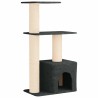 Arbre à chat avec poteaux à griffer en sisal Gris foncé 133 cm 637738637738