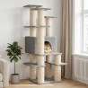 Arbre à chat avec poteaux à griffer en sisal Gris clair 161 cm 637745637745