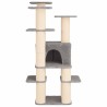 Arbre à chat avec poteaux à griffer en sisal Gris clair 161 cm 637745637745