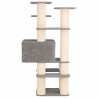 Arbre à chat avec poteaux à griffer en sisal Gris clair 161 cm 637745637745