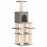 Arbre à chat avec poteaux à griffer en sisal Gris clair 180 cm 637747637747