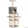 Arbre à chat avec poteaux à griffer en sisal Gris clair 180 cm 637747637747