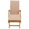 Chaise longue inclinable et pliable Bois d'Acacia Massif 637750637750