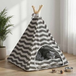Teepee pour animaux de compagnie avec coussin 40 x 40 x 50 cm 637751637751