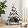 Teepee pour animaux de compagnie avec coussin 40 x 40 x 50 cm 637751637751