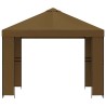 Pavillon 3 x 3 m Taupe Polyester et Acier 190 gsm 637752637752
