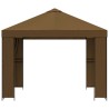 Pavillon 3 x 3 m Taupe Polyester et Acier 190 gsm 637752637752