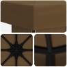 Pavillon 3 x 3 m Taupe Polyester et Acier 190 gsm 637752637752