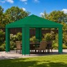 Pavillon 3 x 3 m Vert Polyester et Acier 190 gsm 637753637753