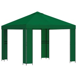 Pavillon 3 x 3 m Vert Polyester et Acier 190 gsm 637753637753