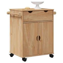 Chariot de cuisine OTTA 59x45x80 cm bois massif de pin 637758637758