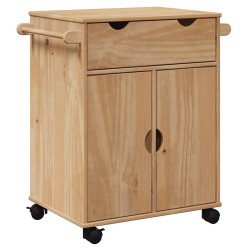 Chariot de cuisine OTTA 59x45x80 cm bois massif de pin 637758637758