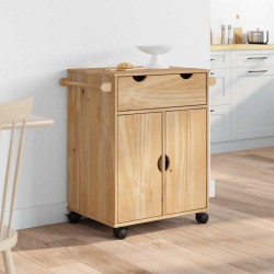 Chariot de cuisine OTTA 59x45x80 cm bois massif de pin 637758637758