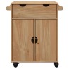 Chariot de cuisine OTTA 59x45x80 cm bois massif de pin 637758637758