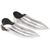 Solerets d'armure de chevalier médiéval GN Argenté Acier 637760637760