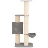 Arbre à chat avec poteaux à griffer en sisal Gris clair 137 cm 637761637761