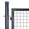 Portail de jardin grillagé Anthracite 400x125 cm Acier galvanisé 637762637762