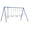Ensemble de balançoires d'extérieur Multicolore Acier et PE 637780637780