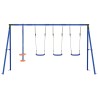Ensemble de balançoires d'extérieur Multicolore Acier et PE 637780637780