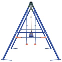 Ensemble de balançoires d'extérieur Multicolore Acier et PE 637780637780