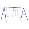 Ensemble de balançoires d'extérieur Multicolore Acier et PE 637780637780
