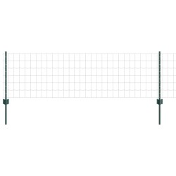 Clôture Euro avec poteau 50 x 0,6 m Acier recouvert de PVC Vert 637786637786