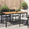 Table de Jardin Noir 150 x 90 x 75 cm polyrotin 637793637793