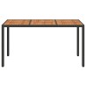 Table de Jardin Noir 150 x 90 x 75 cm polyrotin 637793637793