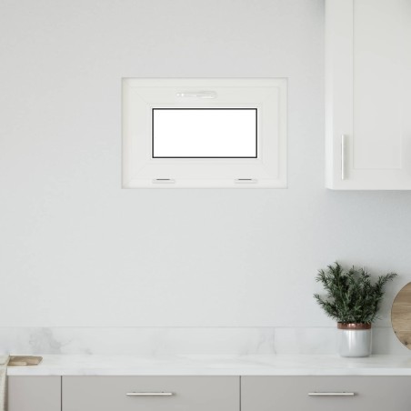 Fenêtre de sous-sol RISOR 60 x 40 cm PVC et verre Blanc 637799637799