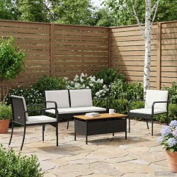 Ensemble de jardin avec coussin acier 637813637813