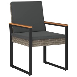 Ensemble de meubles d'extérieur 4 pcs Gris et Gris foncé 637814637814