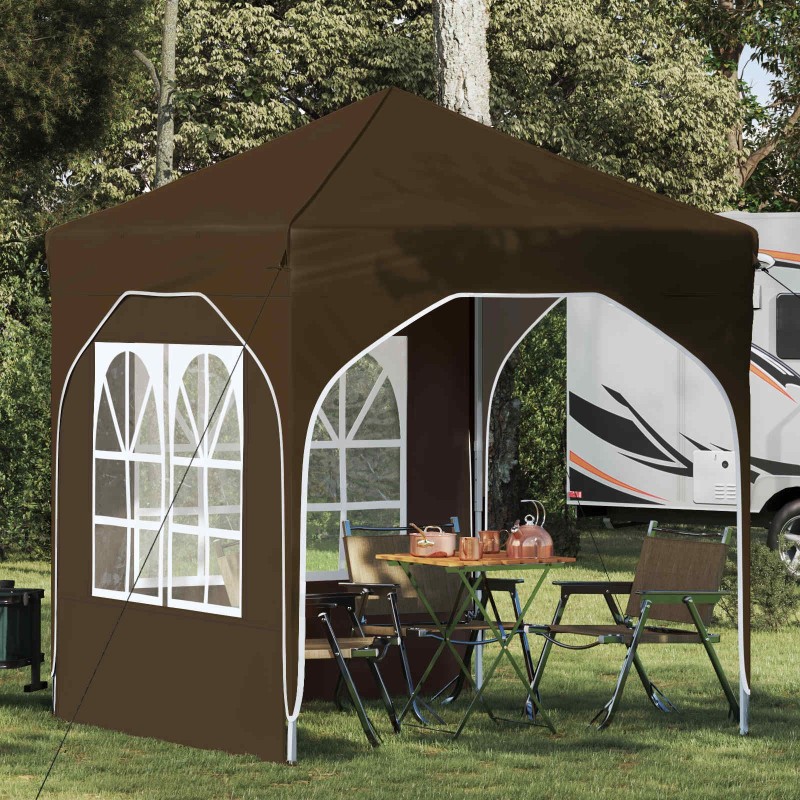 Tente de fête pop-up 192 x 192 x 245 cm Taupe 637817637817